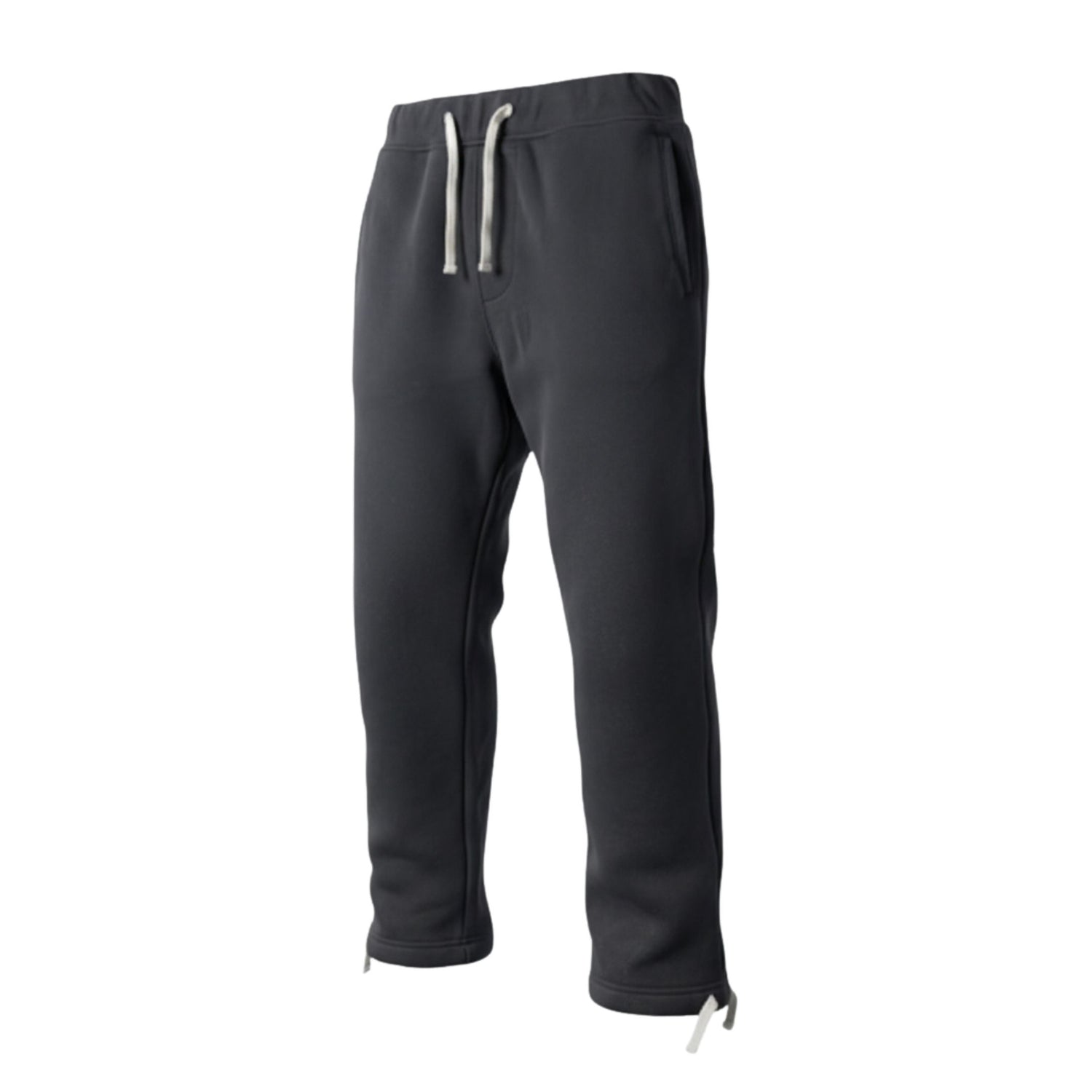 500 GSM Straight-Leg French Terry Lounge Pant - Black