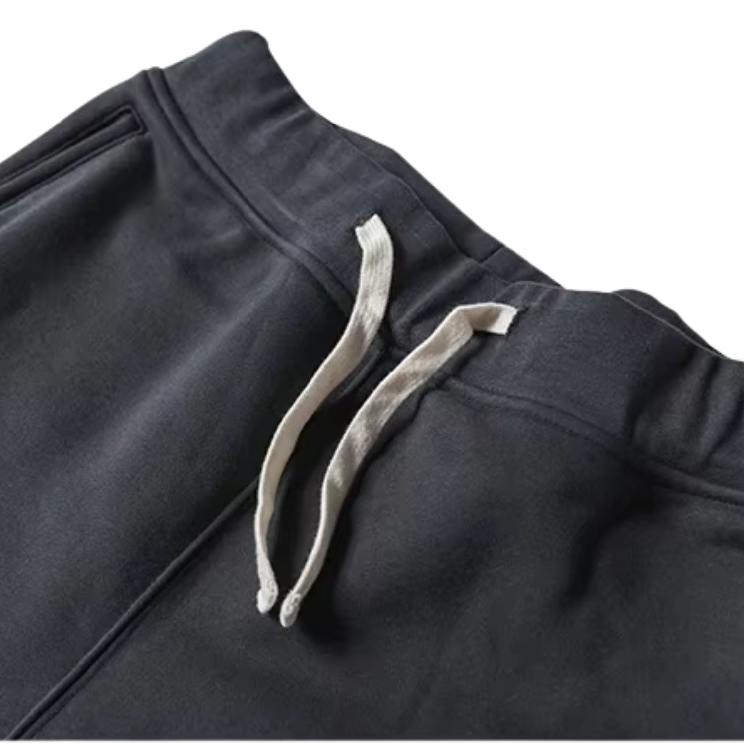 500 GSM Straight-Leg French Terry Lounge Pant - Black