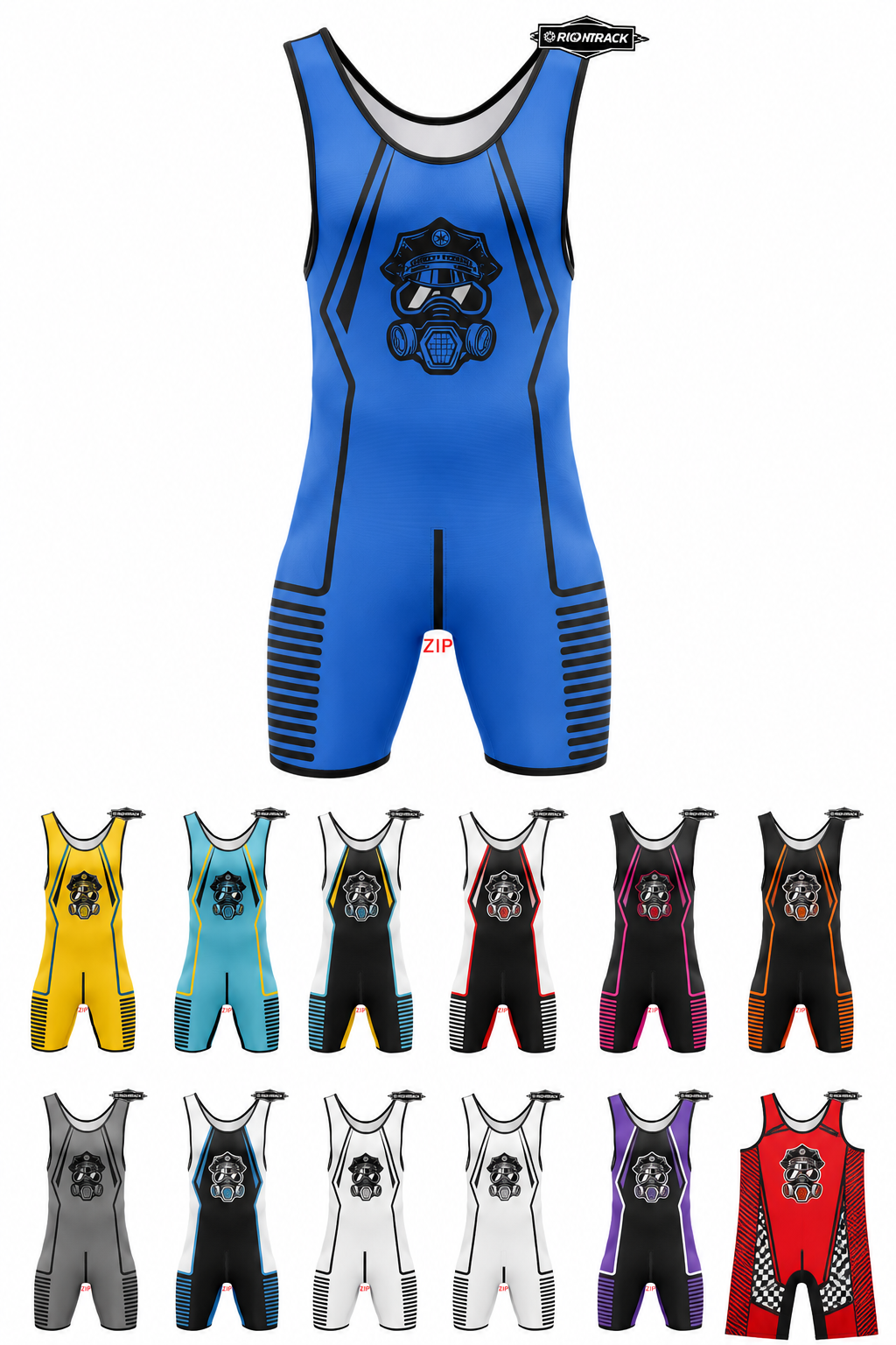 SportsZip Singlet Mask Face Print