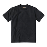 black 300 gsm tubular cotton tshirt