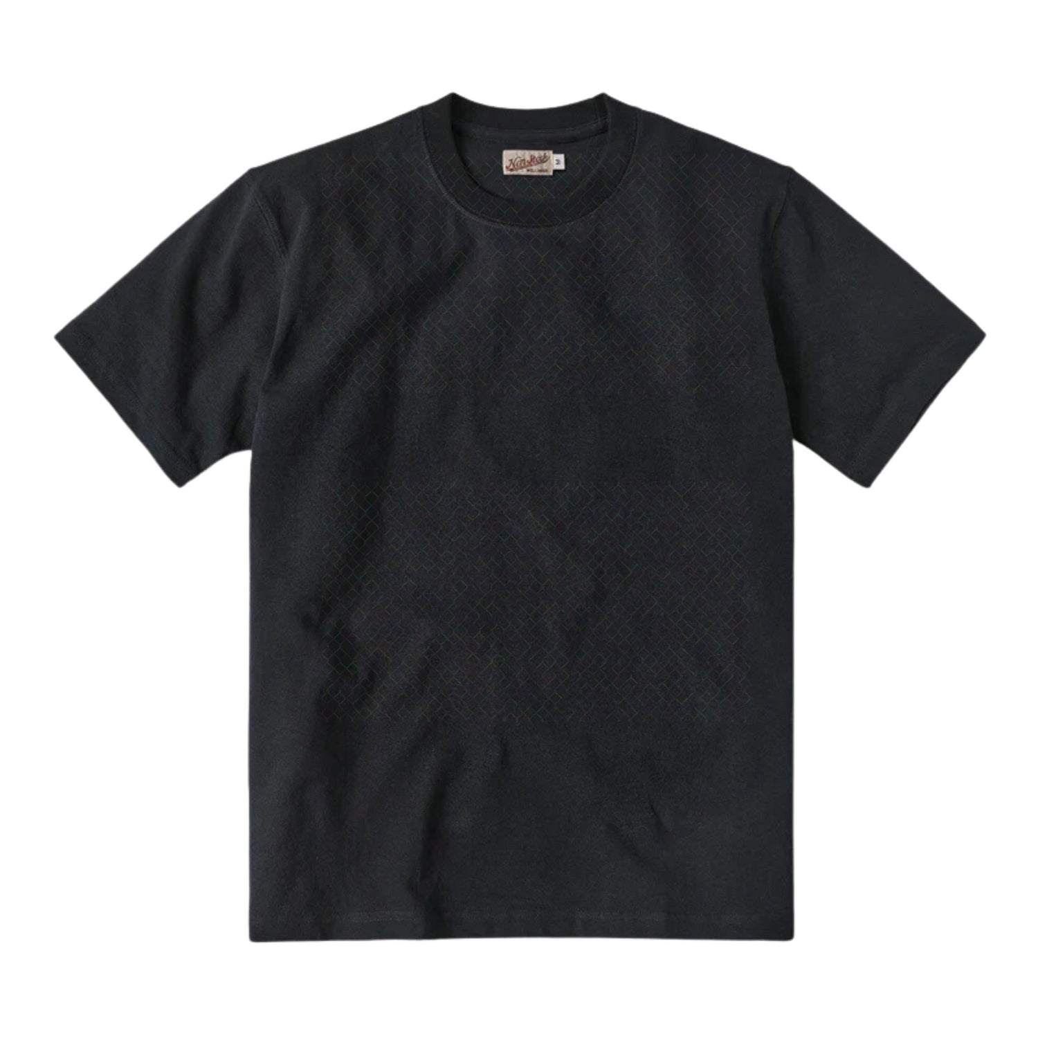 black 300 gsm tubular cotton tshirt