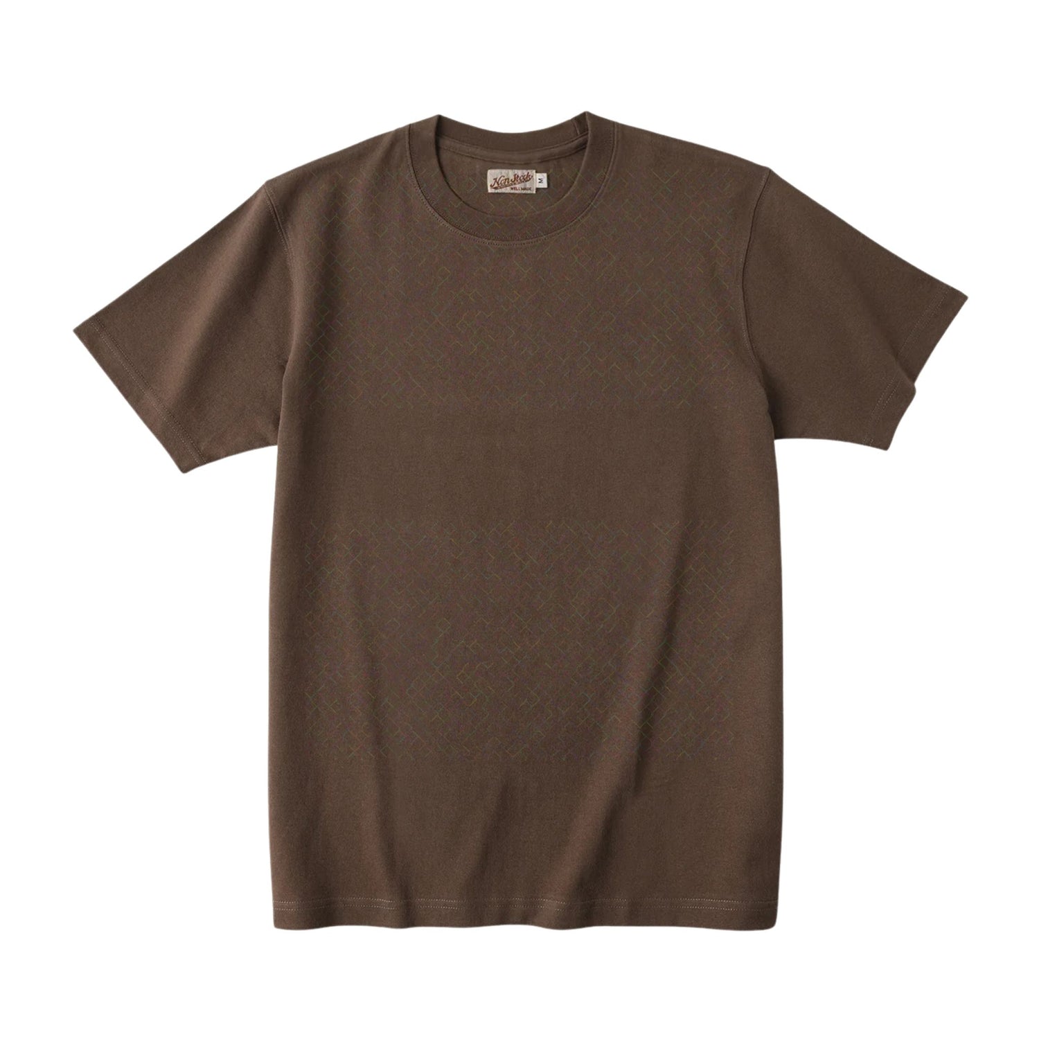 brown off white 300 gsm tubular cotton tshirt