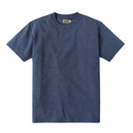 blue 300 gsm tubular cotton tshirt