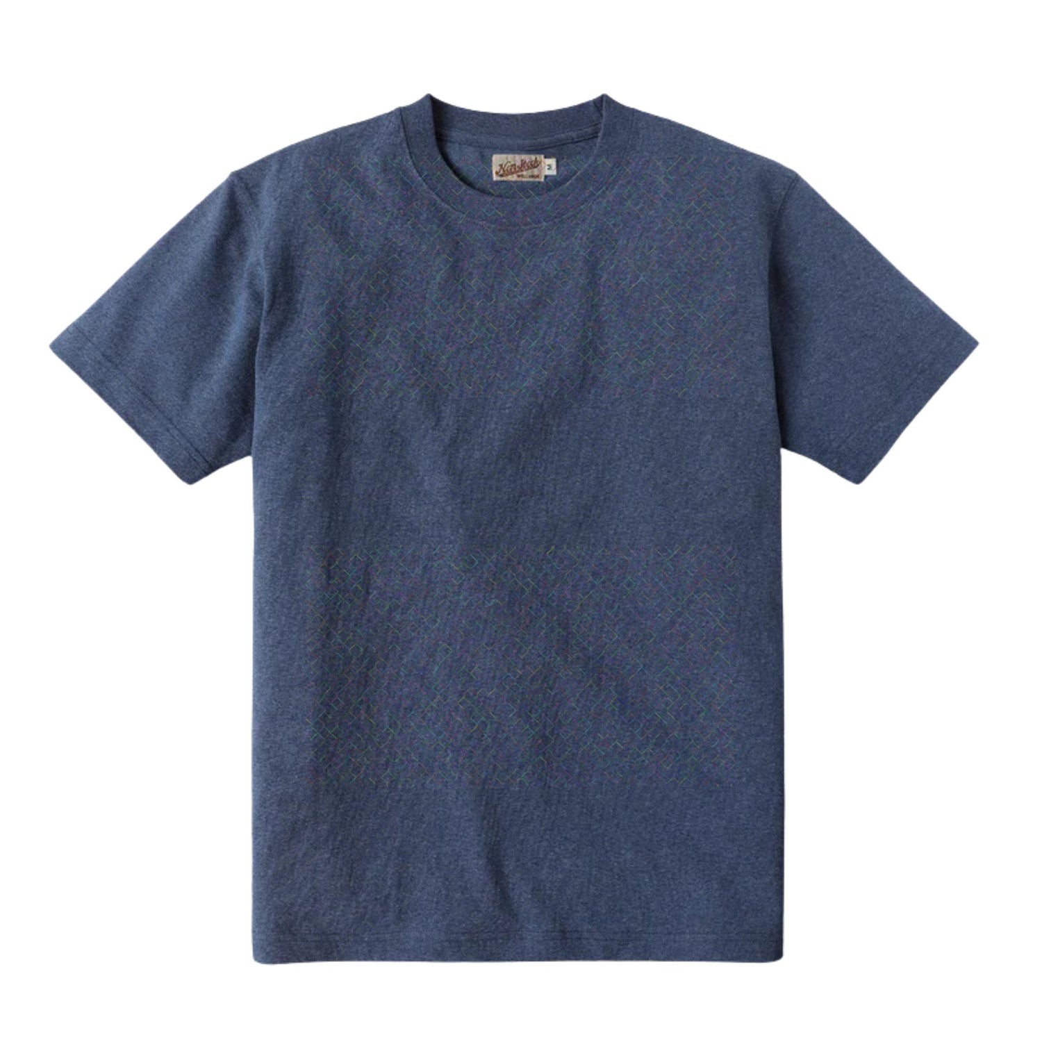 blue 300 gsm tubular cotton tshirt