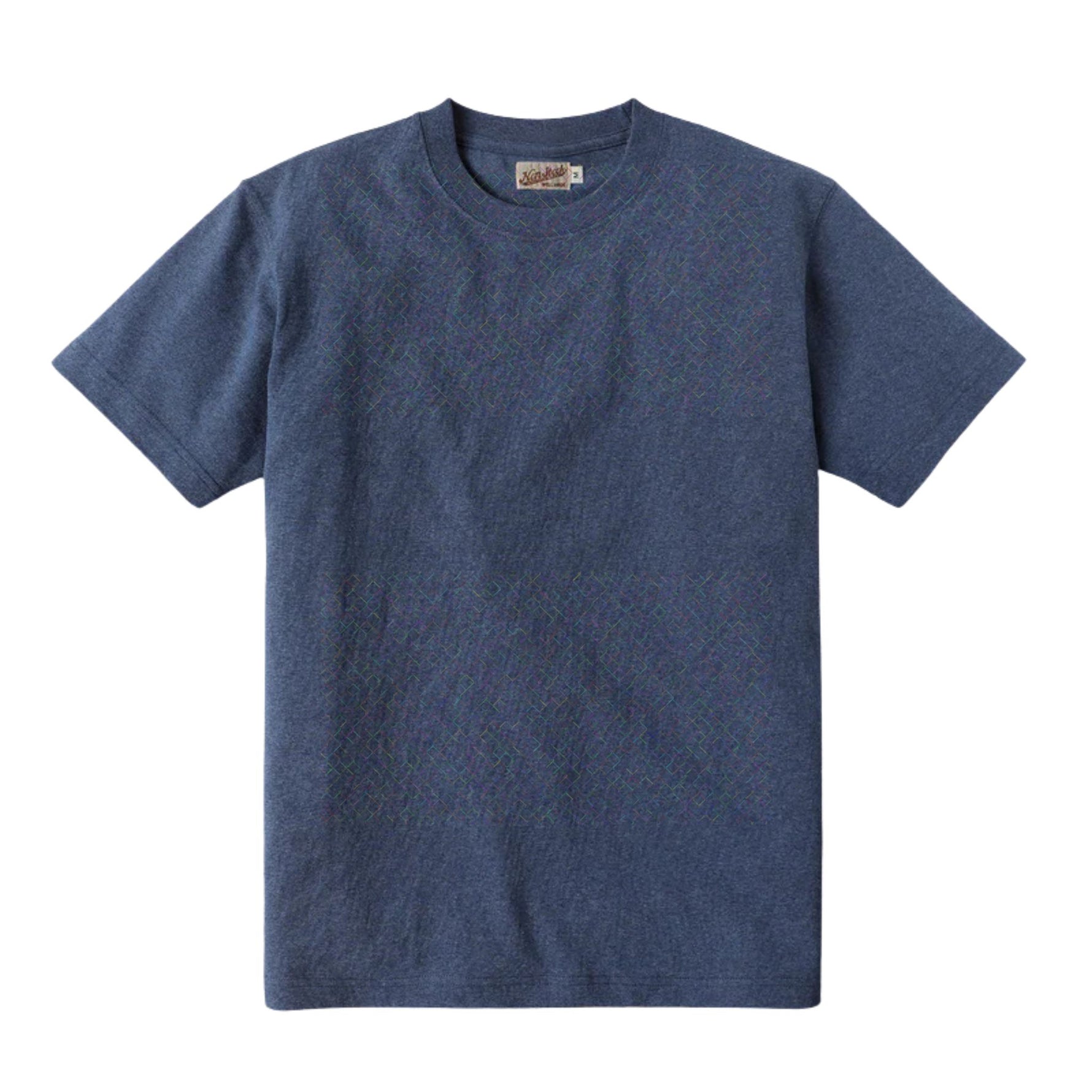 blue 300 gsm tubular cotton tshirt