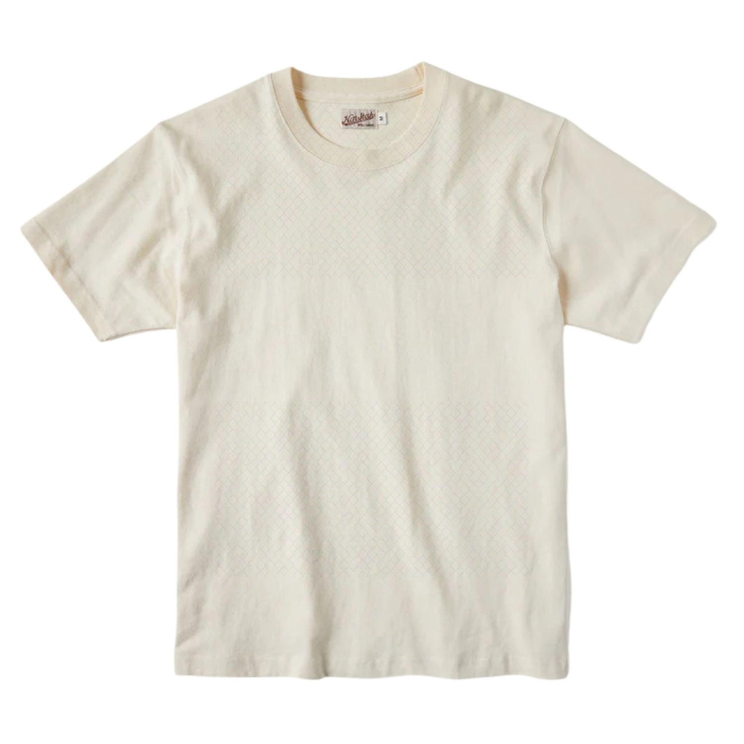 cream off white 300 gsm tubular cotton tshirt