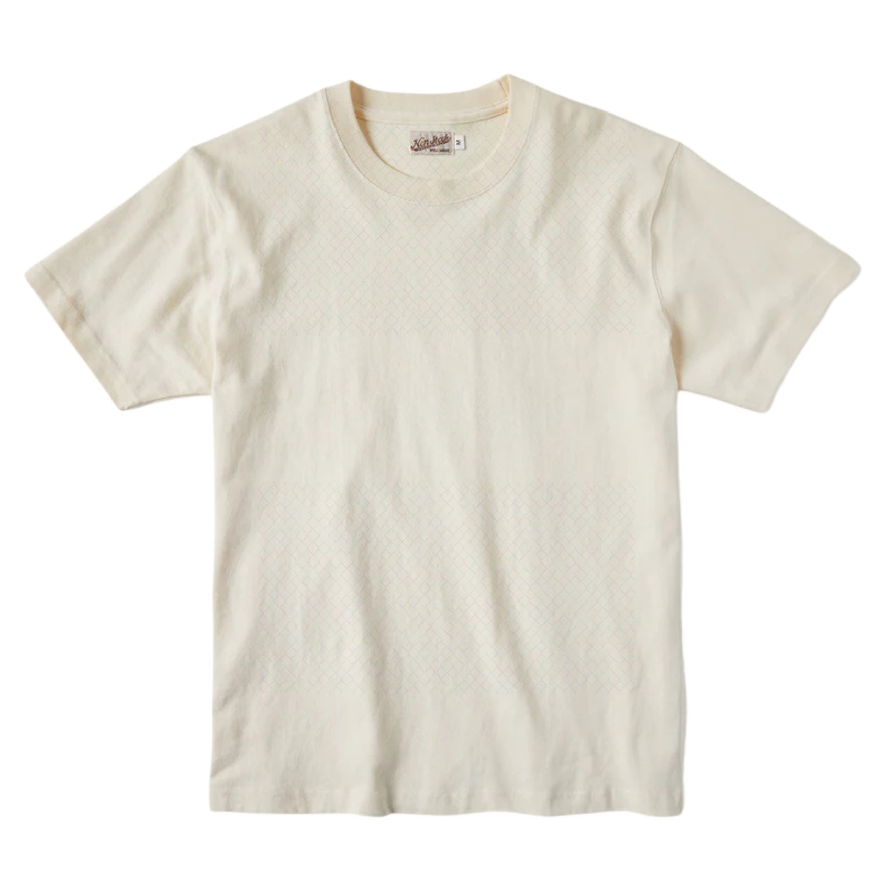 cream off white 300 gsm tubular cotton tshirt