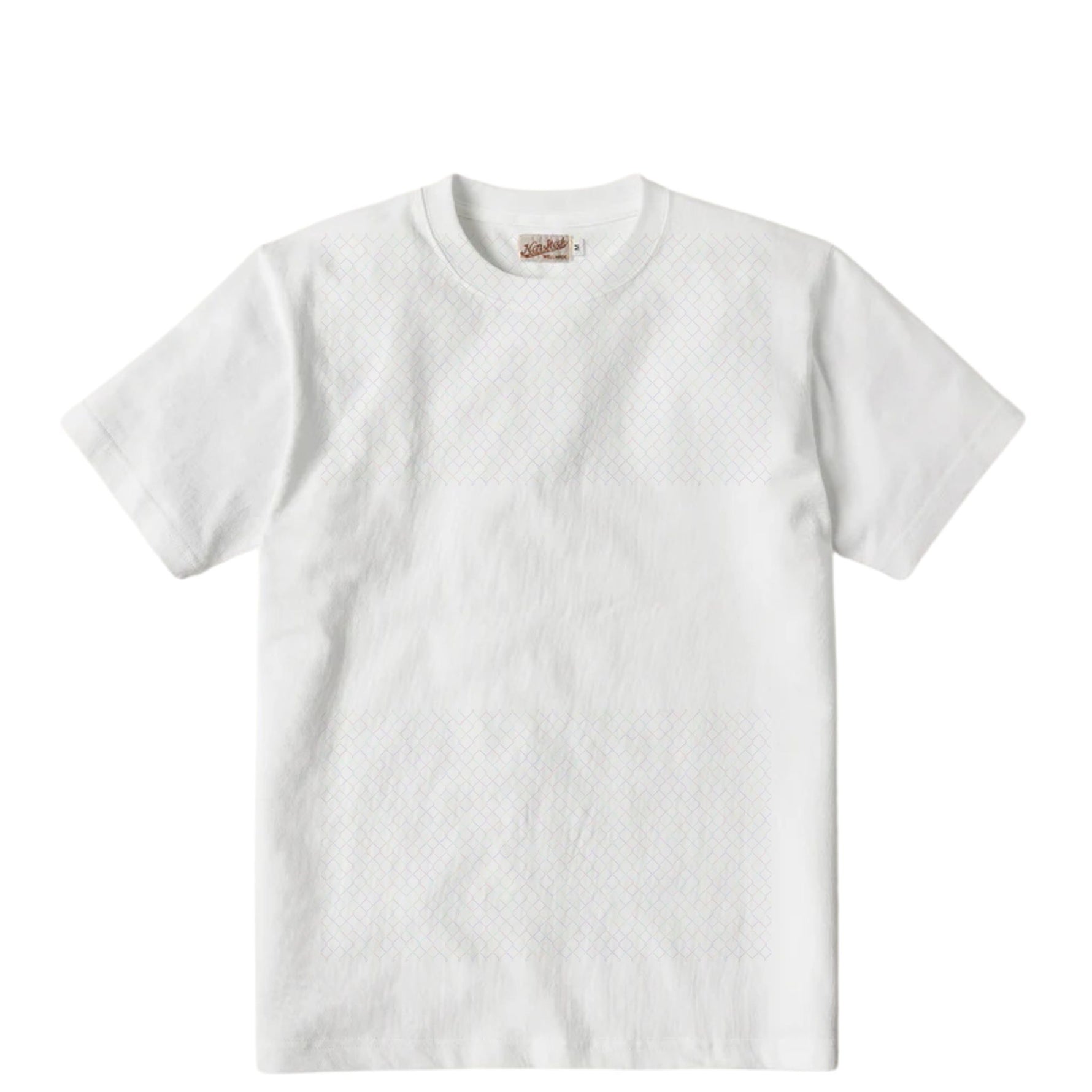 white 300 gsm tubular cotton tshirt