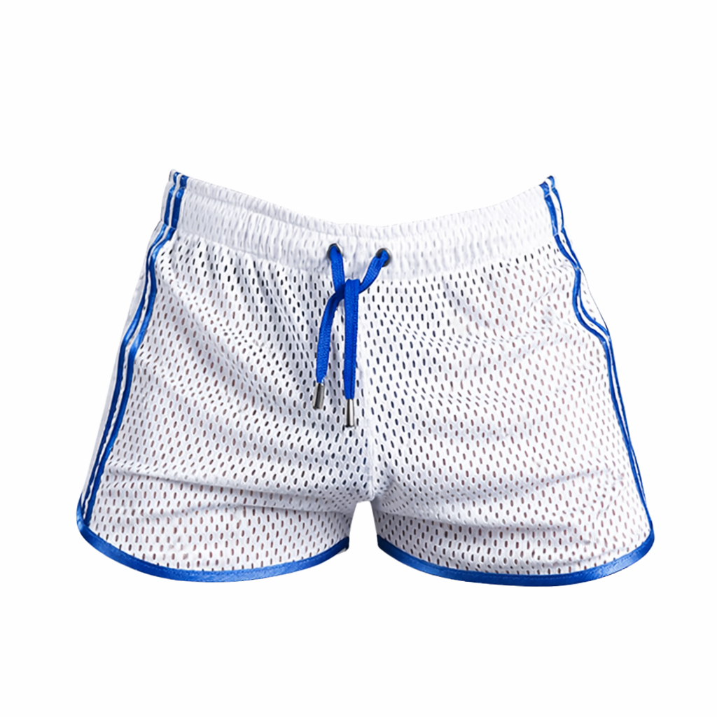 Men’s Quick‑Dry Fitness Shorts – Breathable Mesh‑Hole Three‑Quarter Training Shorts