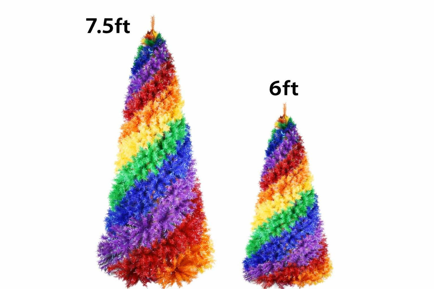 Artificial Rainbow Christmas Tree – 2 sizes