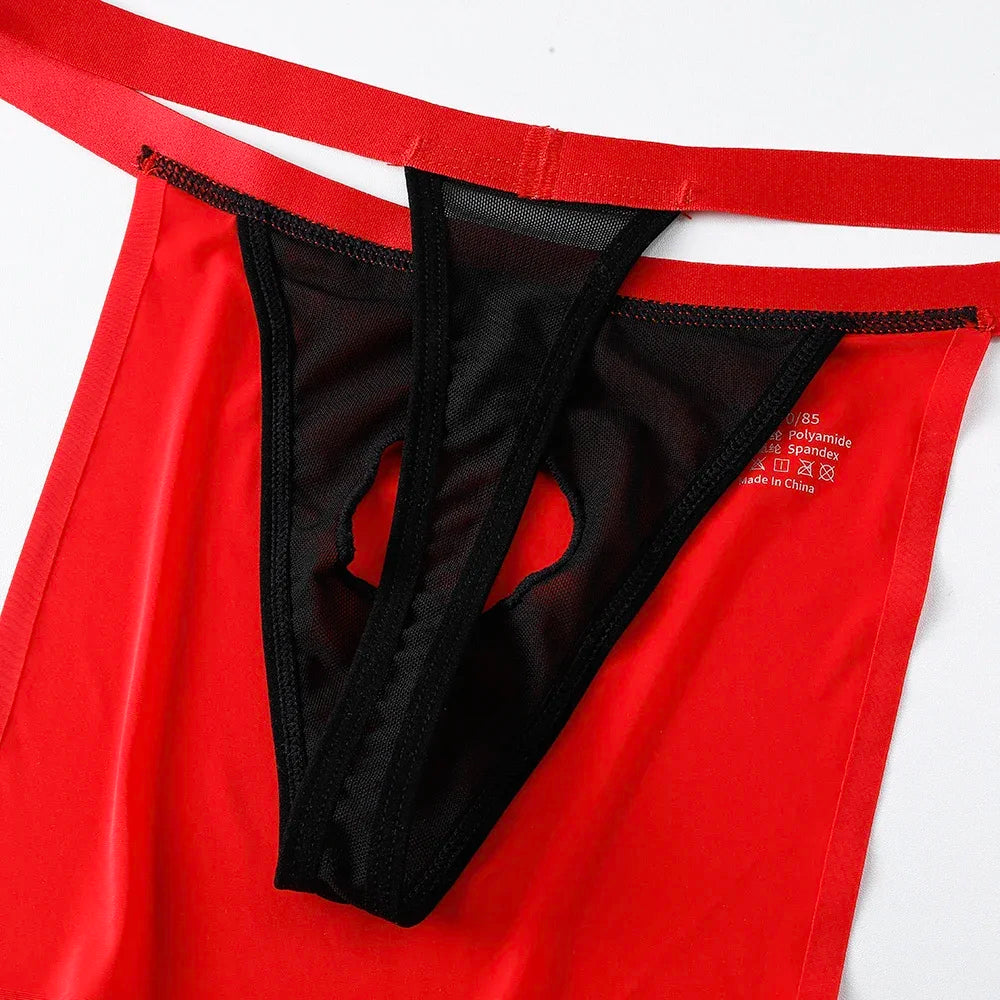 Men’s Japanese Swim Coverup Ice Silk Low‑Rise