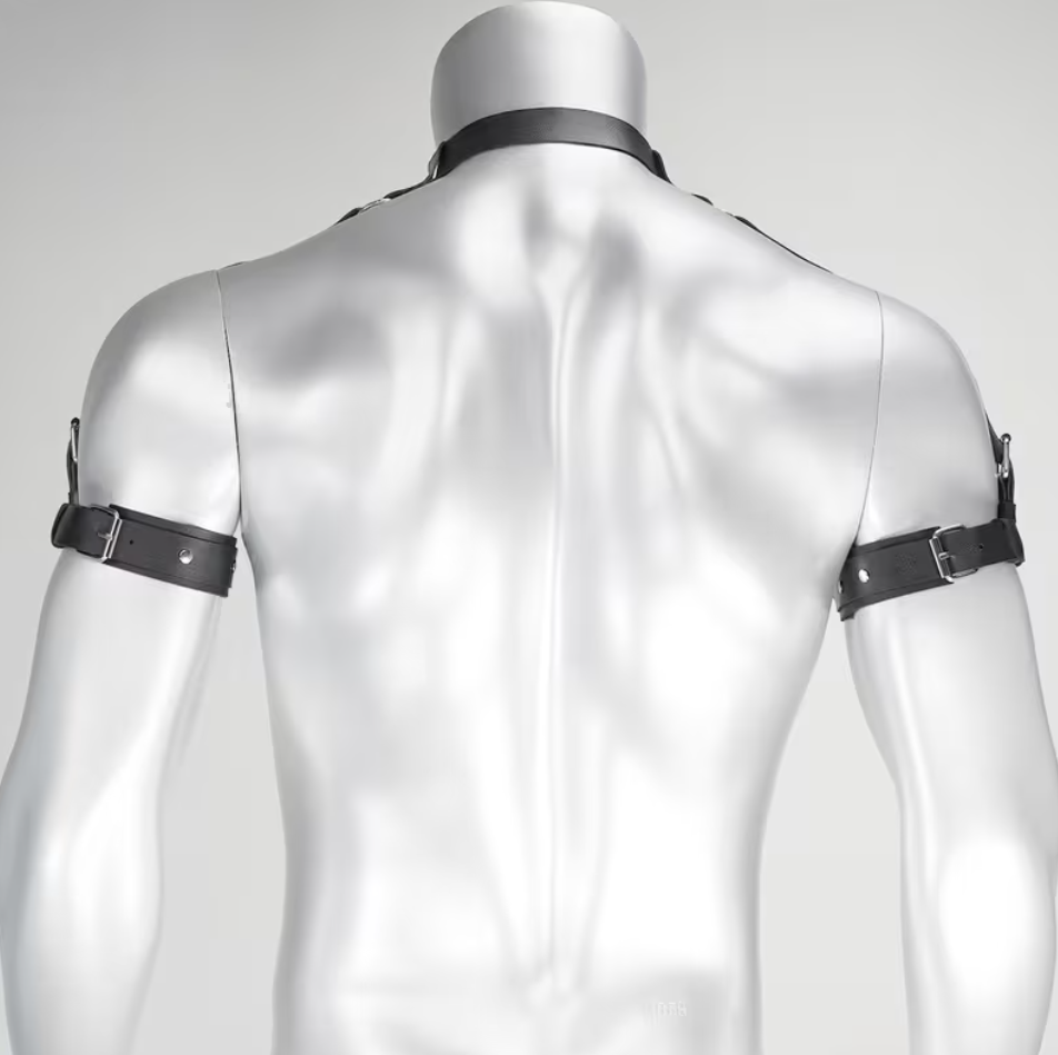 Adjustable Punk Gothic Collar & Arm Patch Set | Festival Outfit