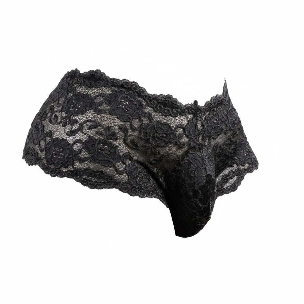 Men’s Lace Low‑Rise Briefs | Breathable Stretch Underwear