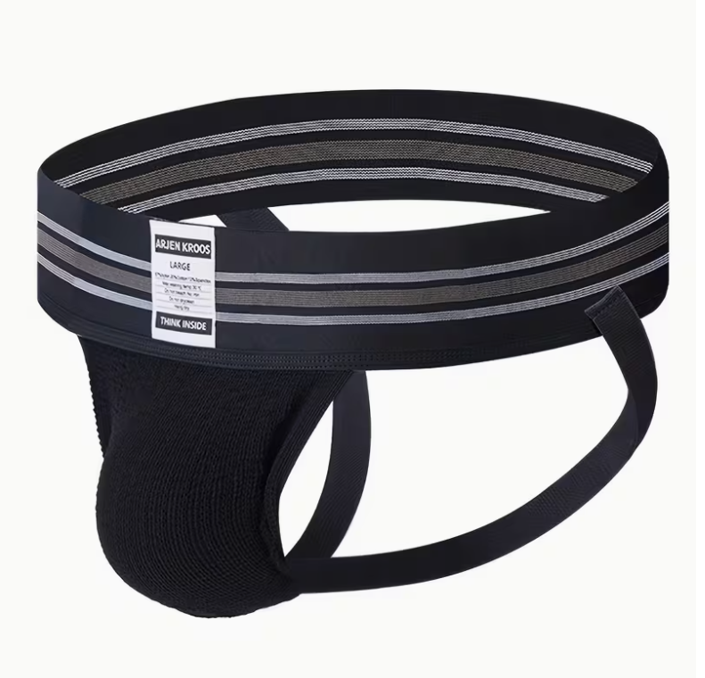 6‑Pack Men’s Athletic Supporters – Random Color Performance Jockstraps with Cross Straps & Semi‑Sheer Knit Fabric