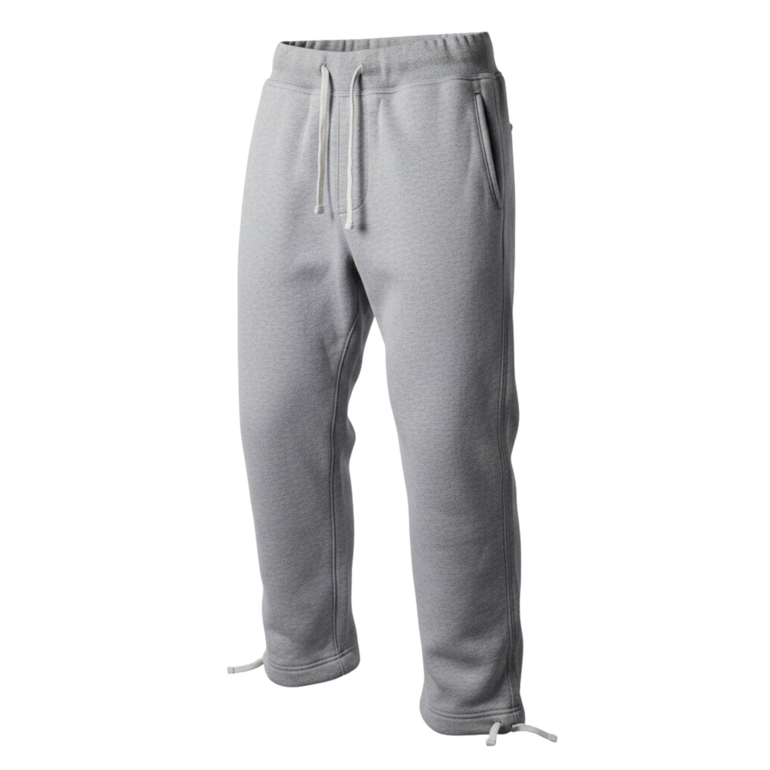 500 GSM Straight-Leg French Terry Lounge Pant - Gray